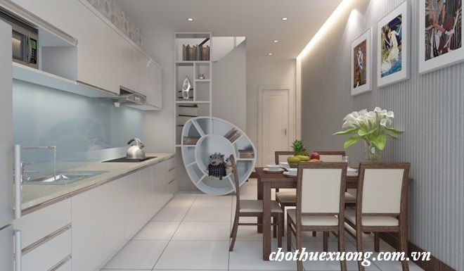 Cách bố trí phòng bếp nhà ống hợp phong thủy