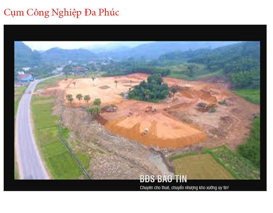 Tổng quan về Cụm công nghiệp Đa Phúc