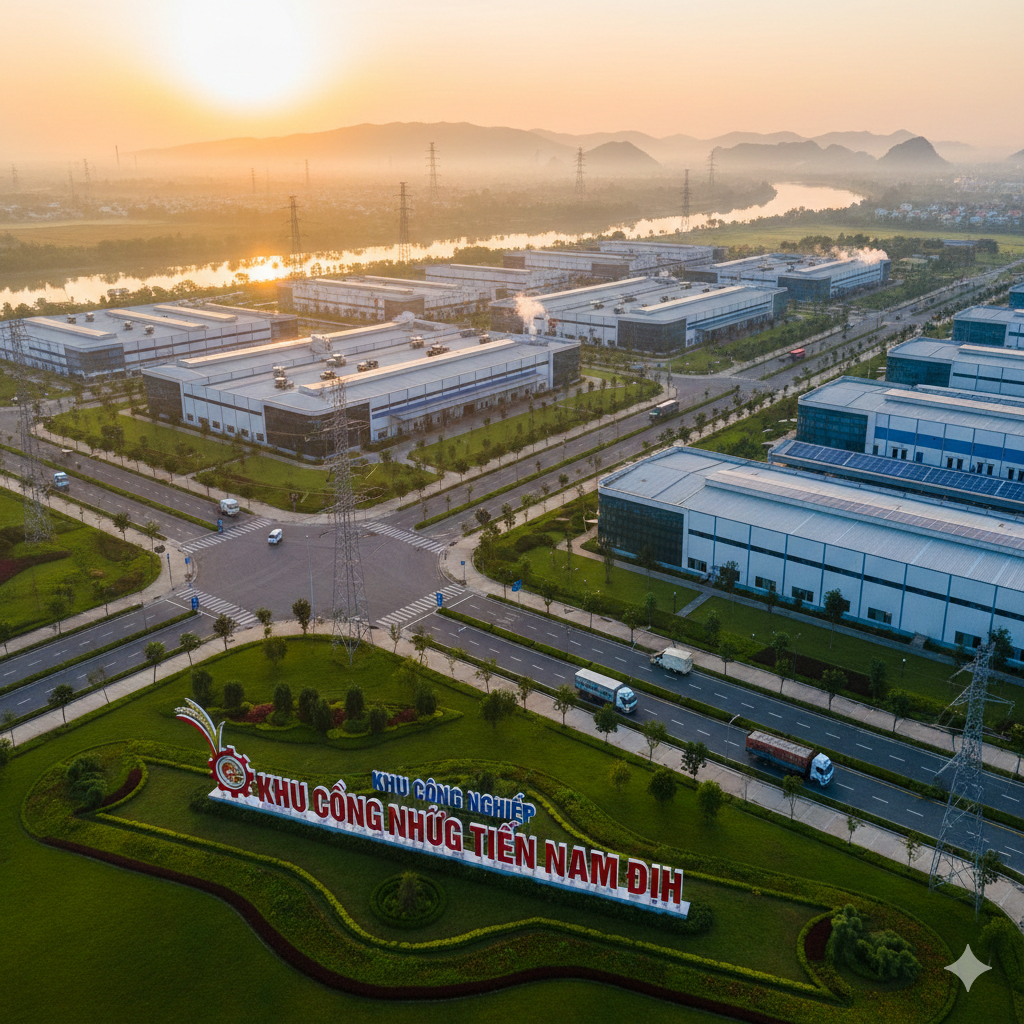 Tổng quan về Khu công nghiệp Hồng Tiến Nam Định