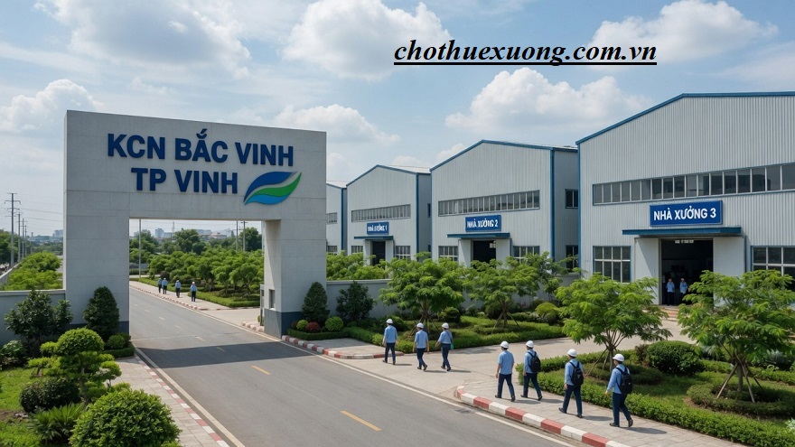 KCN Bắc Vinh TP Vinh: Hạ tầng đồng bộ, kết nối thuận tiện
