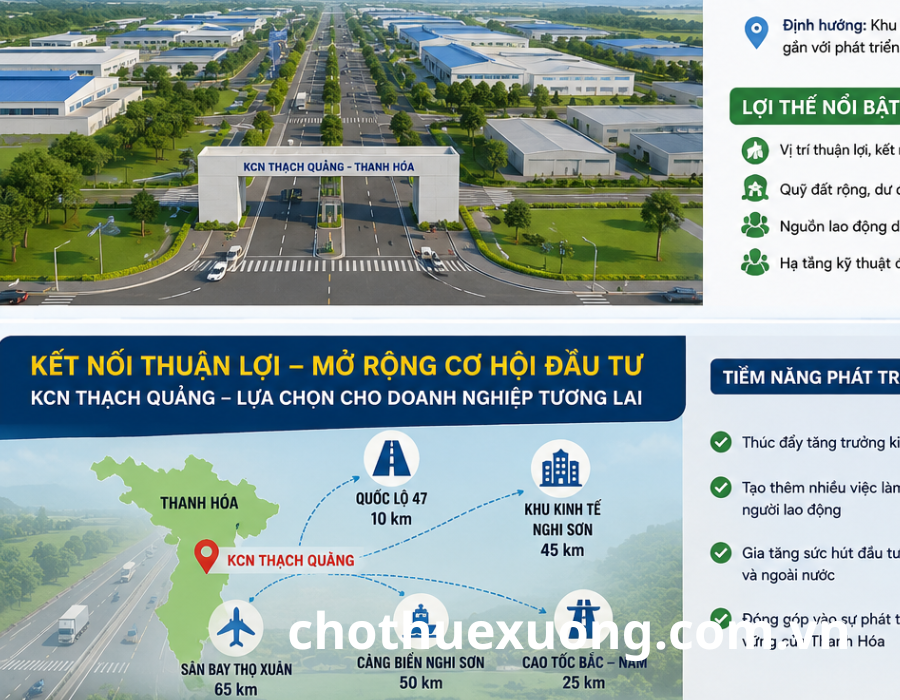 Khu Công Nghiệp Thạch Quảng Thanh Hóa Tiềm Năng Phát Triển