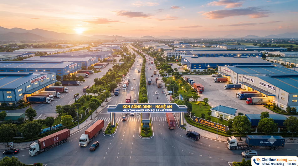 KCN Sông Dinh Nghệ An: Quy hoạch, vị trí, quy mô và tiềm năng phát triển