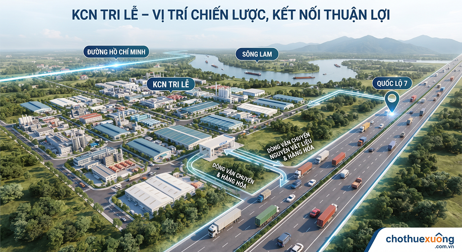KCN Tri Lễ Nghệ An: Vị trí, quy hoạch, hạ tầng và tiềm năng phát triển