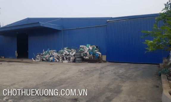 Cho thuê nhà xưởng tại Hưng Hà Thái Bình 1600m2, điện 250W 1