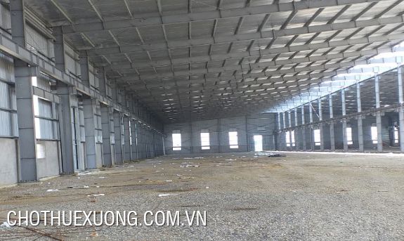 Cho thuê nhà xưởng tại Mỹ Hào Hưng Yên 10.000m2, điện 1000KVA 1