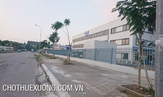 For lease/sale factory in Song Khe-Noi Hoang industrial park, Bac Giang 2365m on 4200m land 4
