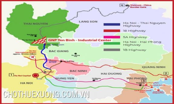Cho thuê nhà xưởng tại KCN Yên Bình, Thái Nguyên diện tích đa dạng 10