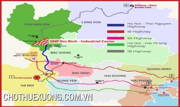 Ready-Built-Factory for lease in Yen Binh industrial park, Thai Nguyen many areas 1
