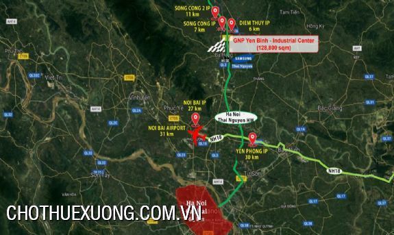 Ready-Built-Factory for lease in Yen Binh industrial park, Thai Nguyen many areas 3