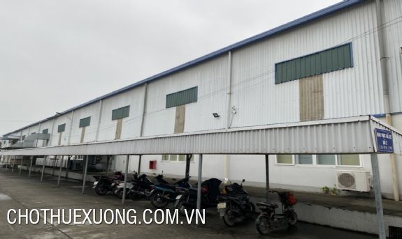 Cho thuê xưởng 7820m2 trong KCN Đại An Hải Dương 2