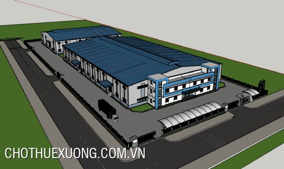Newly built factory for rent in 6,000m2 in industrial park 2