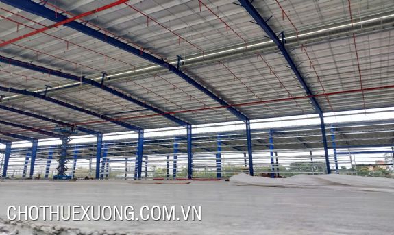 For rent 15,000m2 warehouse in Nguyen Khe Industrial Park, Dong Anh, can be divided into 1,000m2. 5