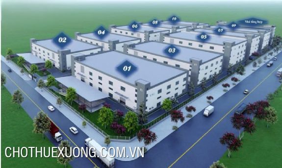Cho thuê nhà xưởng từ 2962m2 CCN Châu Phong- Bắc Ninh 1