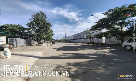 Cho thuê xưởng 3.000m² tại KCN Thạch Thất- Hà Nội 3