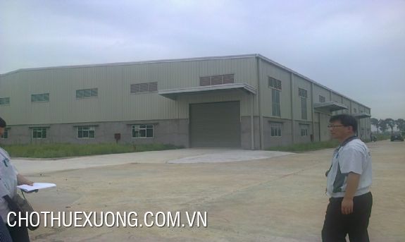 Land and factory for sale in Quoc Oai industrial cluster