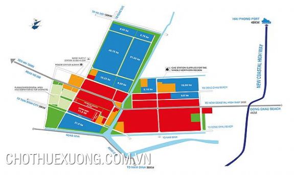Land for sale in Tien Hai industrial zone, Thai Binh