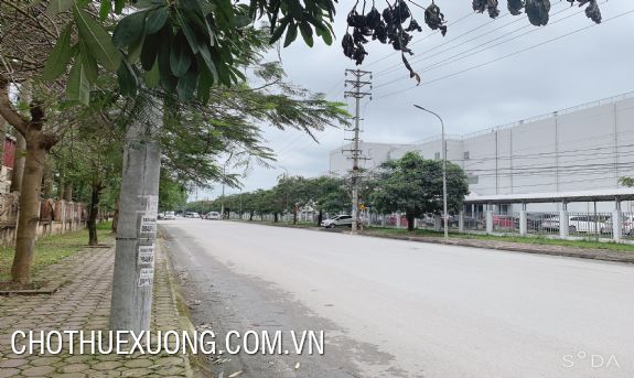 Factory for lease in Quoc Oai industrial park, Quoc Oai district, Hanoi 10.000m2