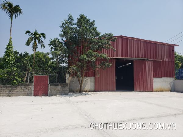Cho thuê nhà xưởng 1000m2 ở Lương Sơn Hòa Bình