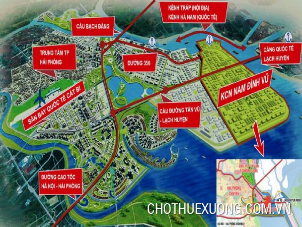 Chuyển nhượng đất trong KCN Nam Đình Vũ, Hải Phòng từ 1ha