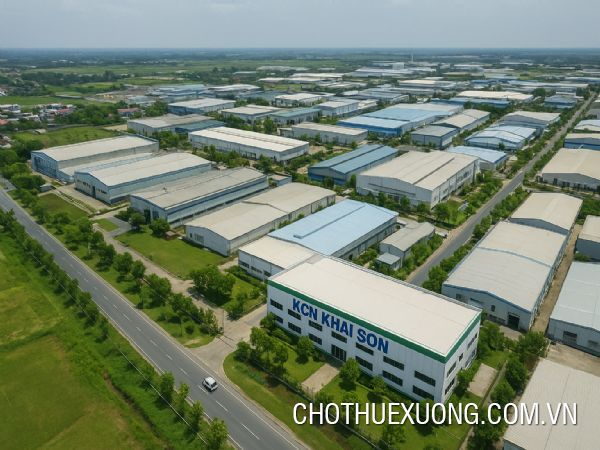 Cho thuê xưởng đẹp 600m² trong KCN Khai Sơn - Thuận Thành 3
