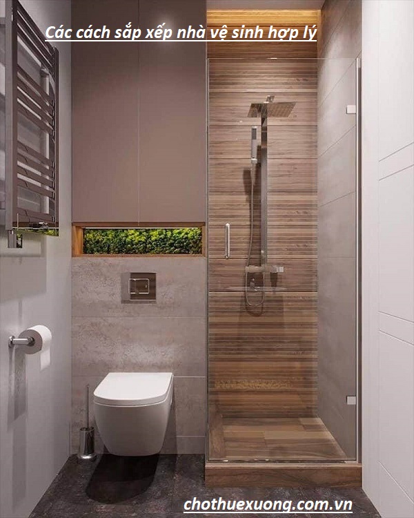 Các cách sắp xếp nhà vệ sinh hợp lý